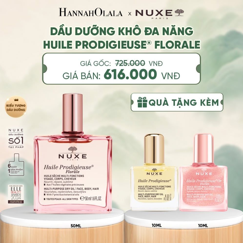  DẦU DƯỠNG KHÔ ĐA NĂNG NUXE HUILE PRODIGIEUSE® 50ML (CHỌN HƯƠNG) - DEAL 5 - A235 