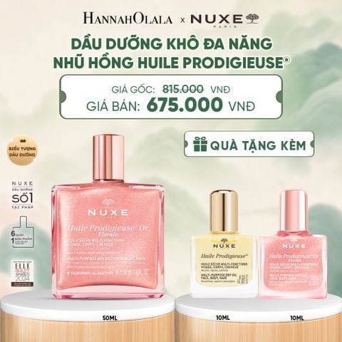  DẦU DƯỠNG KHÔ ĐA NĂNG ÁNH NHŨ NUXE HUILE PRODIGIEUSE® SHIMMERING 50ML (CHỌN HƯƠNG) - DEAL 6 - A237 