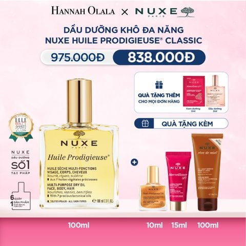  M19_DEAL 1: DẦU DƯỠNG KHÔ ĐA NĂNG NUXE HUILE PRODIGIEUSE 100ML (CHỌN HƯƠNG) 