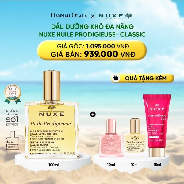  DẦU DƯỠNG KHÔ ĐA NĂNG NUXE HUILE PRODIGIEUSE® 100ML (CHỌN HƯƠNG) 