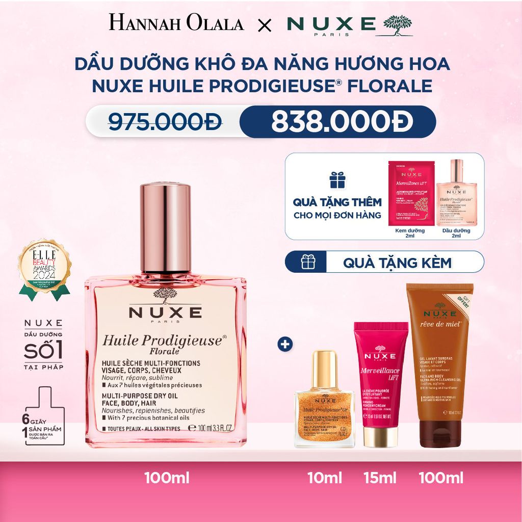  M19_DEAL 1: DẦU DƯỠNG KHÔ ĐA NĂNG NUXE HUILE PRODIGIEUSE 100ML (CHỌN HƯƠNG) 