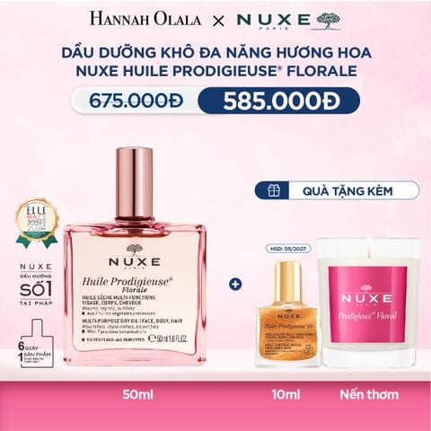  DEAL 3: DẦU DƯỠNG KHÔ ĐA NĂNG NUXE HUILE PRODIGIEUSE 50ML (CHỌN HƯƠNG) 