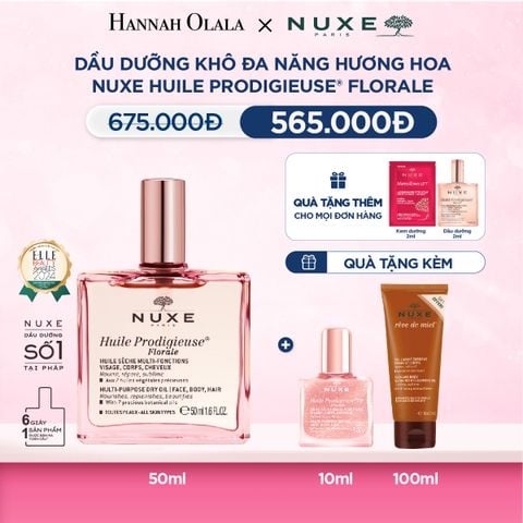  M31_DEAL 3: DẦU DƯỠNG KHÔ ĐA NĂNG NUXE HUILE PRODIGIEUSE 50ML (CHỌN HƯƠNG) 