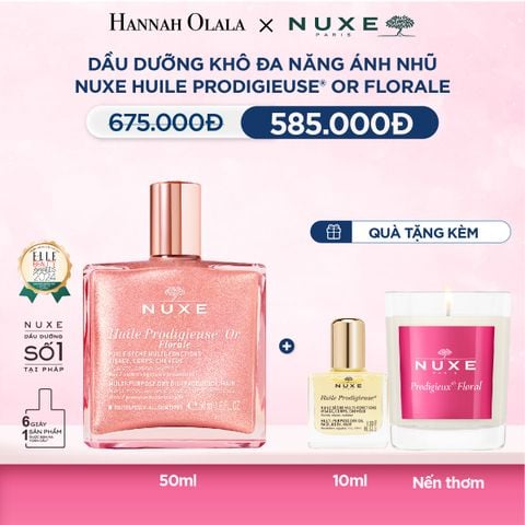  DEAL 4: DẦU DƯỠNG KHÔ ĐA NĂNG ÁNH NHŨ NUXE HUILE PRODIGIEUSE SHIMMERING 50ML (CHỌN HƯƠNG) 