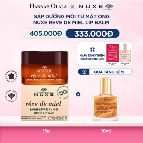  M37_DEAL 7: SÁP DƯỠNG MÔI MẬT ONG NUXE LIP BALM 15G 
