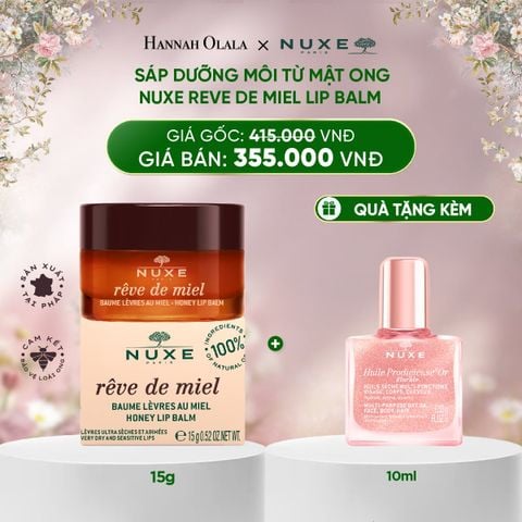  DEAL 7: SÁP DƯỠNG MÔI MẬT ONG NUXE LIP BALM 15G 