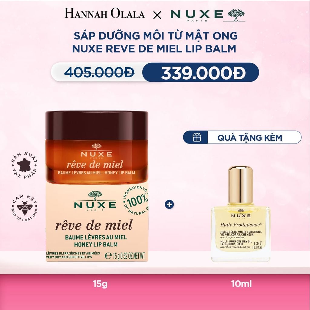  M69_DEAL 7: SÁP DƯỠNG MÔI MẬT ONG NUXE LIP BALM 15G 