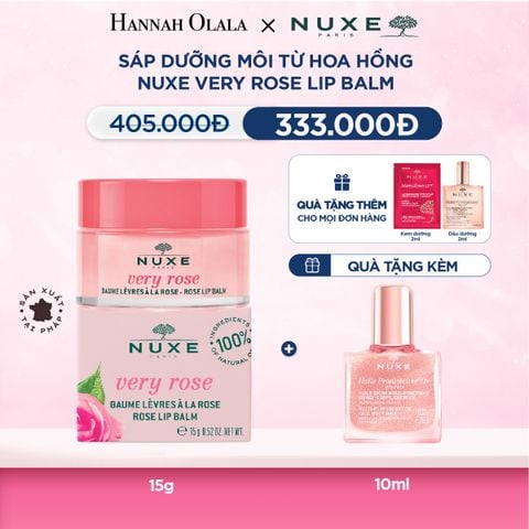  M38_DEAL 8: SÁP DƯỠNG MÔI HOA HỒNG NUXE LIP BALM 15G 