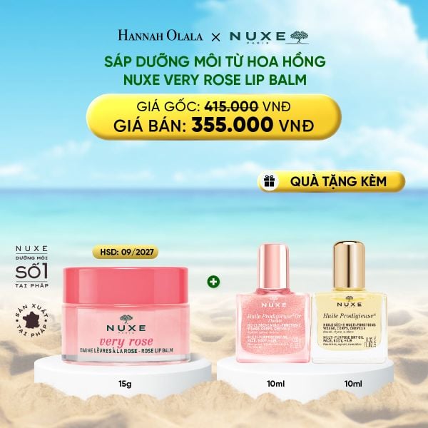  SÁP DƯỠNG MÔI HOA HỒNG NUXE LIP BALM 15G 