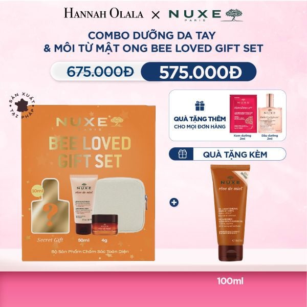  M27_DEAL 14: [SET LỄ HỘI] COMBO DƯỠNG DA TAY & MÔI TỪ MẬT ONG BEE LOVED GIFT SET 