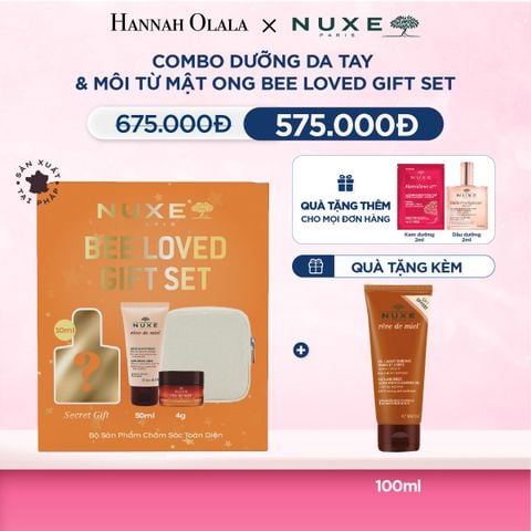  M27_DEAL 14: [SET LỄ HỘI] COMBO DƯỠNG DA TAY & MÔI TỪ MẬT ONG BEE LOVED GIFT SET 