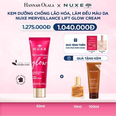  M29_DEAL 16: KEM DƯỠNG CHỐNG LÃO HÓA, LÀM ĐỀU MÀU DA NUXE MERVEILLANCE LIFT GLOW CREAM 50ML 
