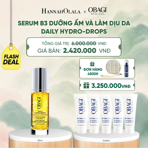  [FLASHSALE] SERUM B3 DƯỠNG ẨM VÀ LÀM DỊU DA DAILY HYDRO-DROPS 30ML - FLASH DEAL 1 - A1544 