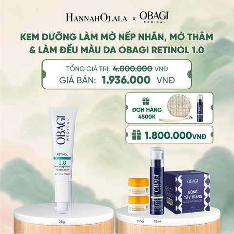  KEM DƯỠNG LÀM MỜ NẾP NHĂN, MỜ THÂM & LÀM ĐỀU MÀU DA OBAGI RETINOL 1.0 28G - DEAL 7 - A1552 