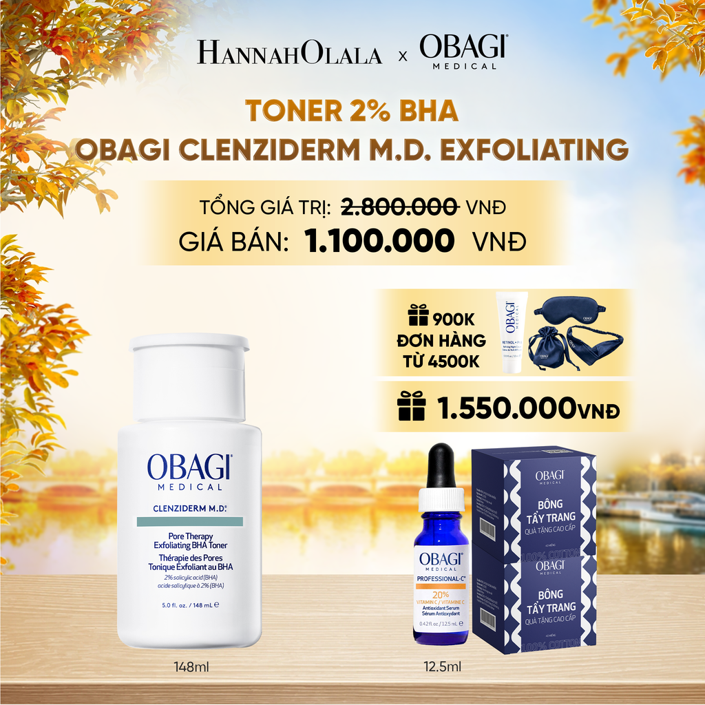  TONER 2% BHA OBAGI CLENZIDERM M.D. EXFOLIATING 148ML - DEAL 6 - E844 