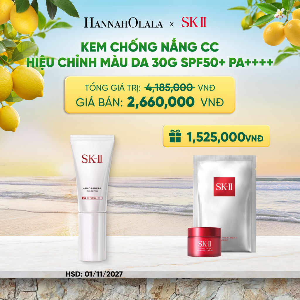 KEM LÓT CHỐNG NẮNG CC CREAM SPF50+ PA++++ (HSD: Tháng 11/2027) 