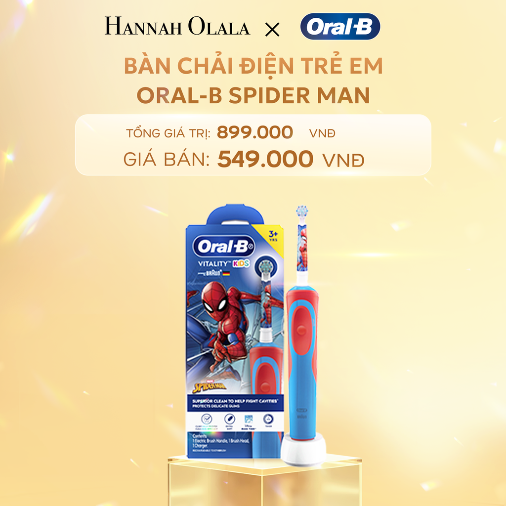  C393_DEAL8: BÀN CHẢI ĐÁNH RĂNG ĐIỆN TRẺ EM ORAL-B
VITALITY D12 SPIDER MAN 