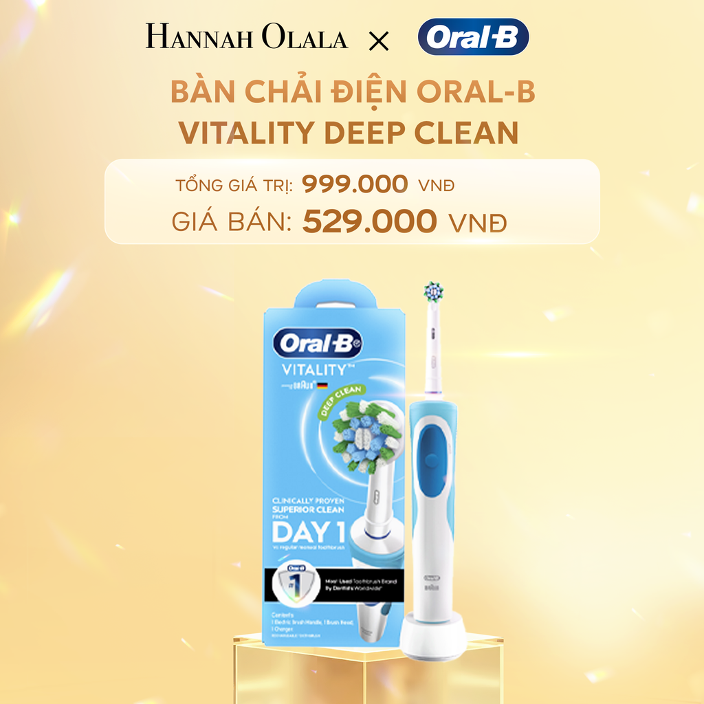  C386_DEAL 1:BÀN CHẢI ĐIỆN ORAL-B VITALITY DEEP CLEAN 