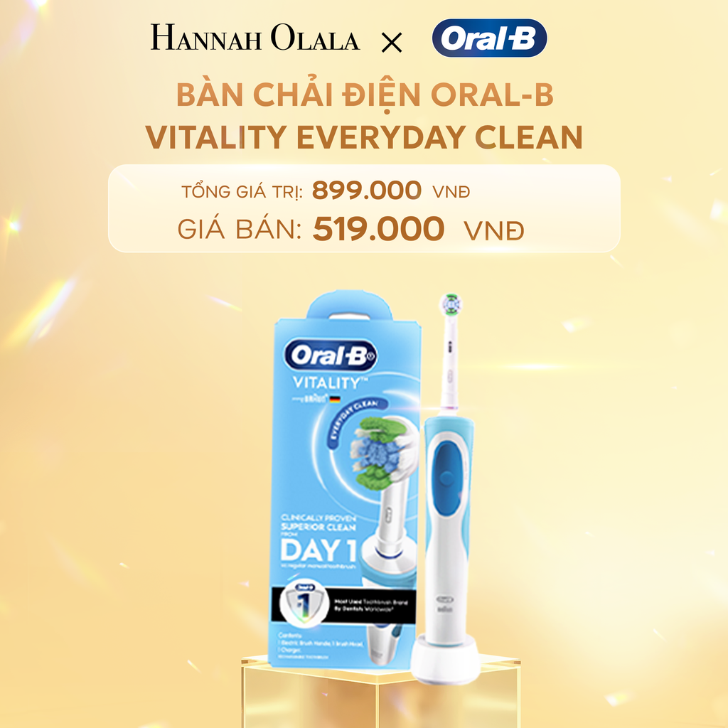  C388_DEAL 3: BÀN CHẢI ĐIỆN ORAL-B VITALITY EVERYDAY CLEAN - LÀM SẠCH MỖI NGÀY 