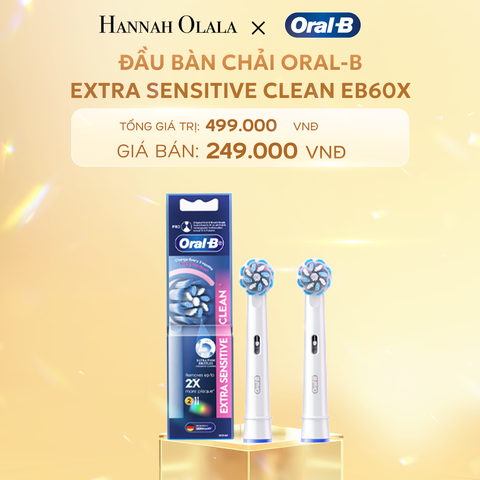  C391_DEAL 6: ĐẦU BÀN CHẢI ORAL-B EXTRA SENSITIVE CLEAN EB60X 