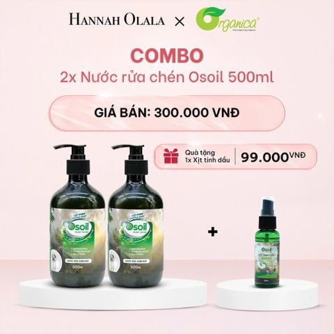  E1030_DEAL 12: COMBO 2  NƯỚC RỬA CHÉN OSOIL 500ML 