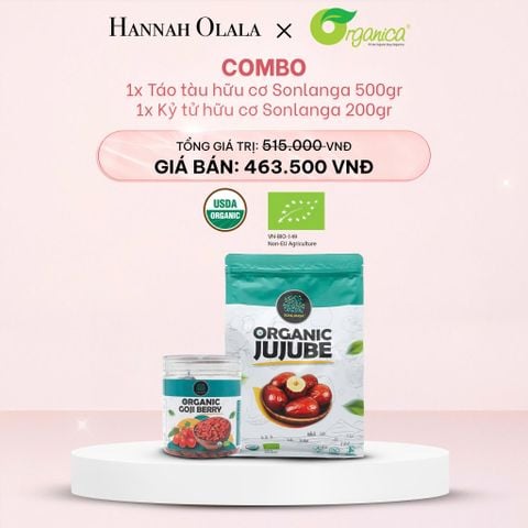  E1027_DEAL 1: COMBO 1 TÁO ĐỎ HỮU CƠ SONLANGA 500GR VÀ 1 KỶ TỬ HỮU CƠ SONLANGA 200GR 