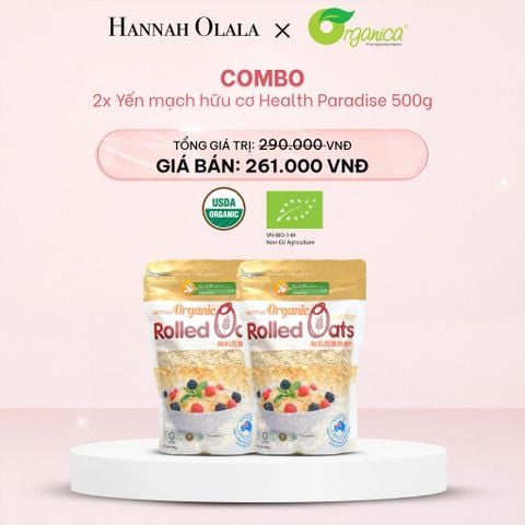  E1038_DEAL 2: COMBO 2 YẾN MẠCH HỮU CƠ HEALTH PARADISE 500G 