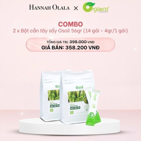  E1039_DEAL 3: COMBO 2 BỘT CẦN TÂY SẤY OSOIL 56GR (14 GÓI - 4GR/1 GÓI) 