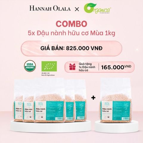  E1041_DEAL 5: COMBO 5 ĐẬU NÀNH HỮU CƠ MÙA 1KG 