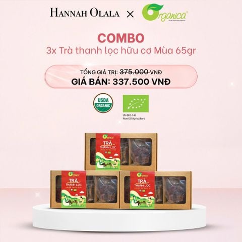  E1042_DEAL 6: COMBO 3 TRÀ THANH LỌC HỮU CƠ MÙA 65GR 