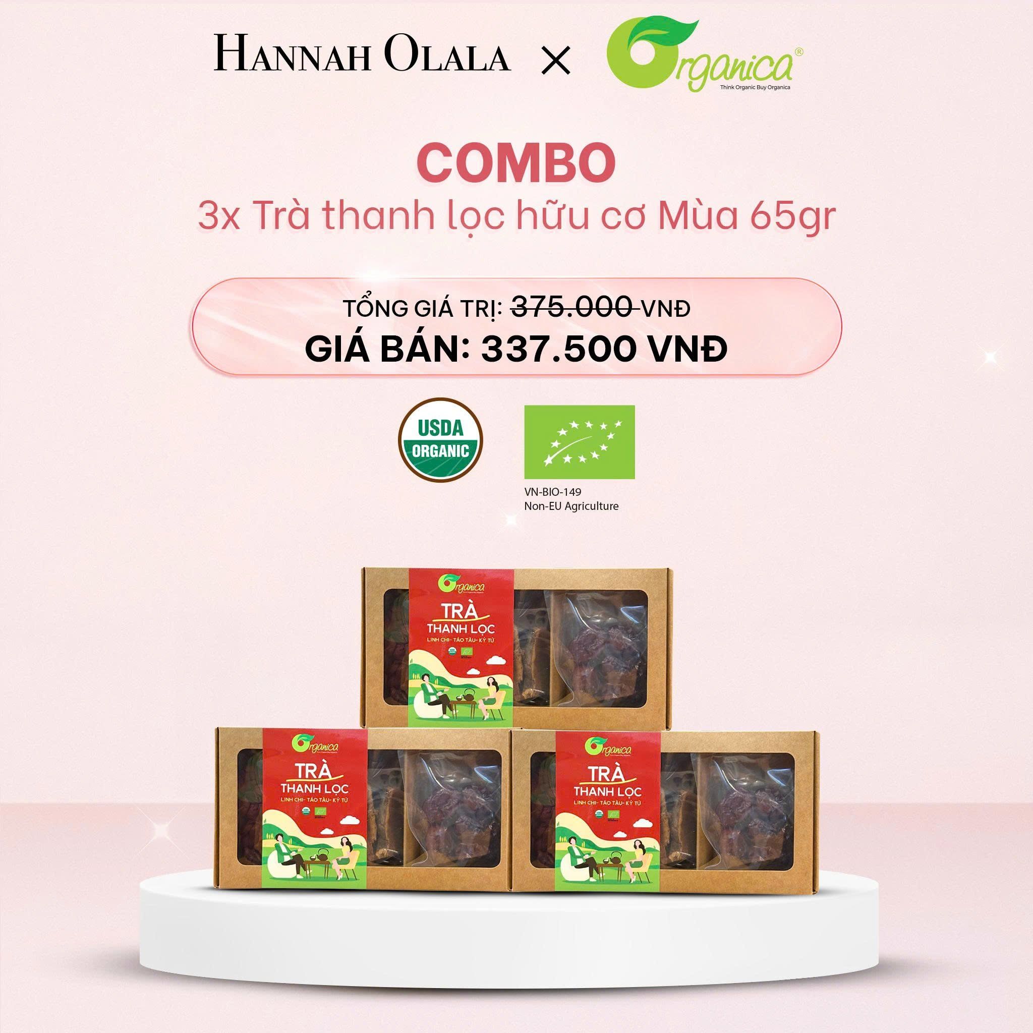  E1042_DEAL 6: COMBO 3 TRÀ THANH LỌC HỮU CƠ MÙA 65GR 