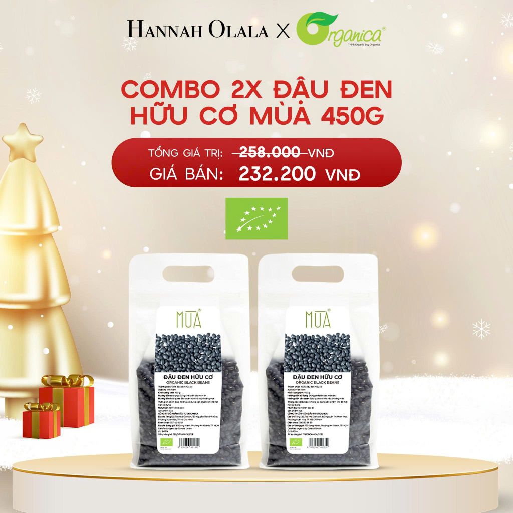  A1777_DEAL 13: COMBO 2 X ĐẬU ĐEN HỮU CƠ MÙA 450G 
