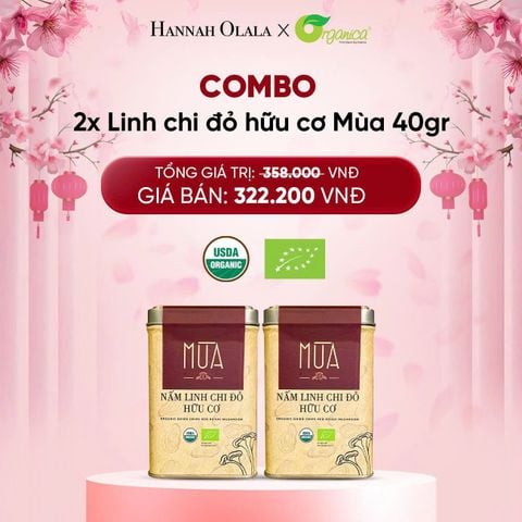  DEAL 14: COMBO 2X LINH CHI ĐỎ HỮU CƠ MÙA 40GR 