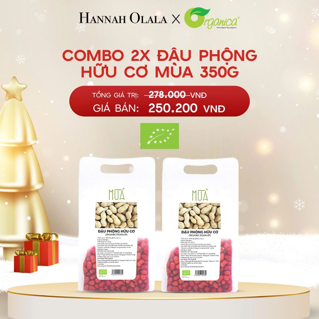  A1779_DEAL 15: COMBO 2 X ĐẬU PHỘNG HỮU CƠ MÙA 350G 