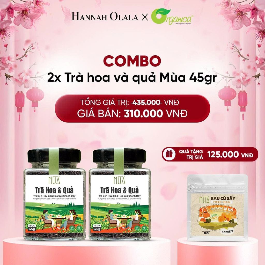  DEAL 15: COMBO 2X TRÀ HOA VÀ QUẢ MÙA MÙA 45GR 