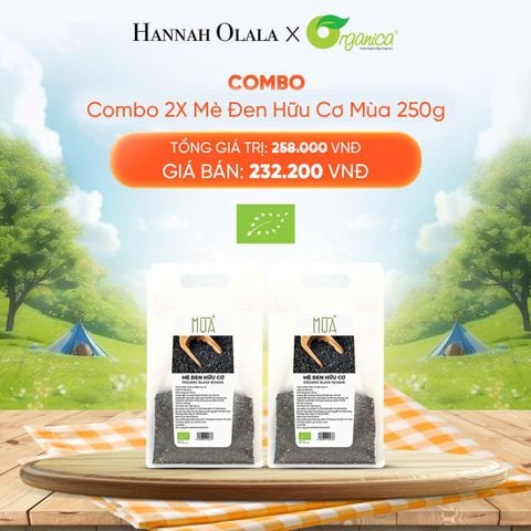  DEAL 16: COMBO 2 X MÈ ĐEN HỮU CƠ MÙA 250G 