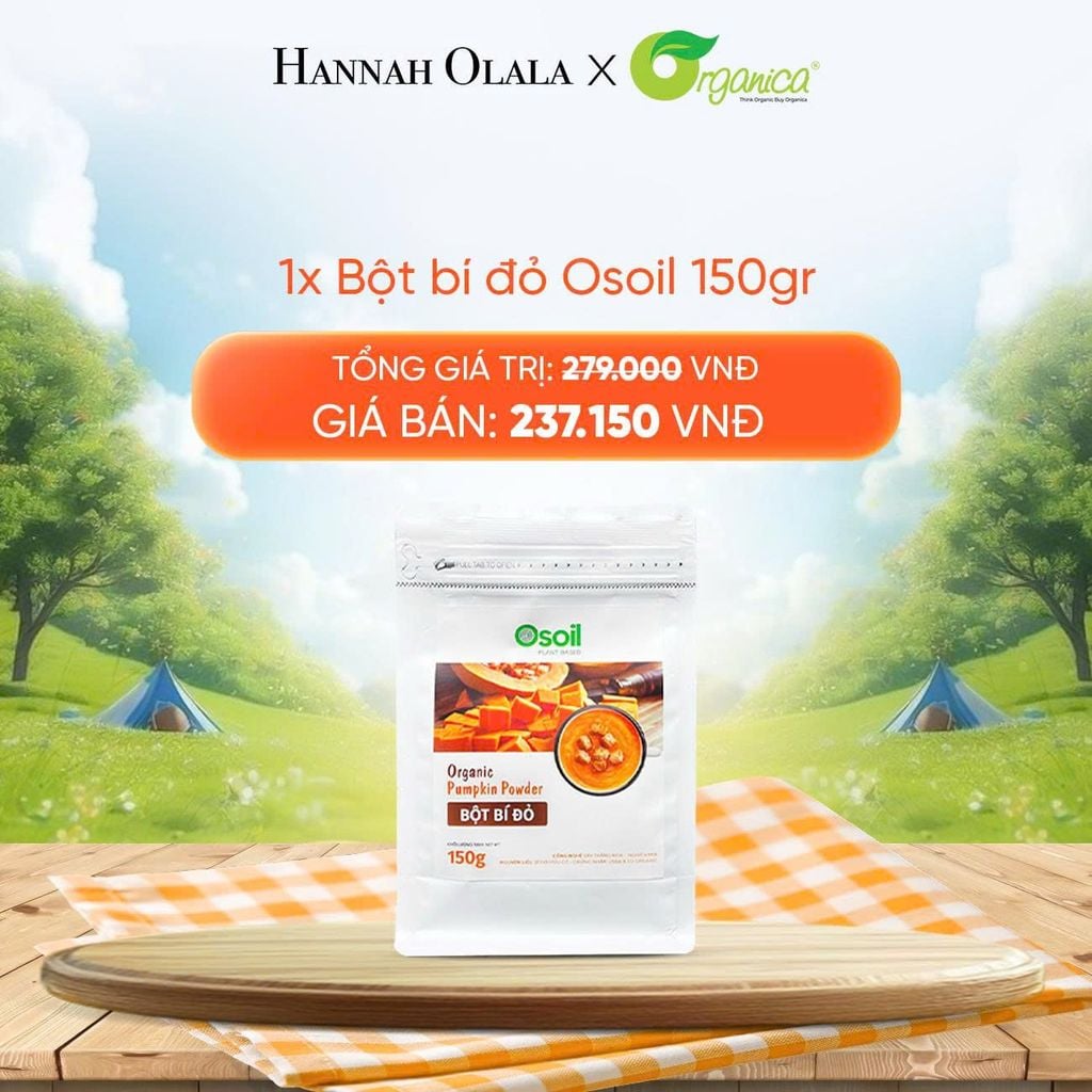  DEAL 20: BỘT BÍ ĐỎ OSOIL 150GR 