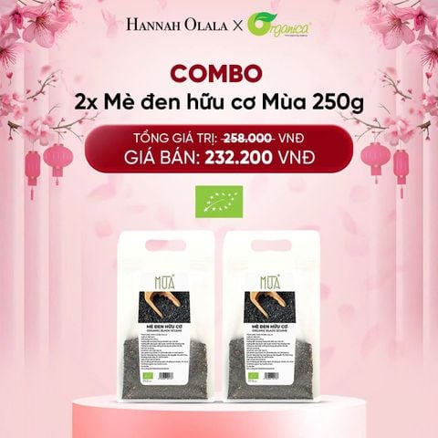  DEAL 20: COMBO 2 X MÈ ĐEN HỮU CƠ MÙA 250G 