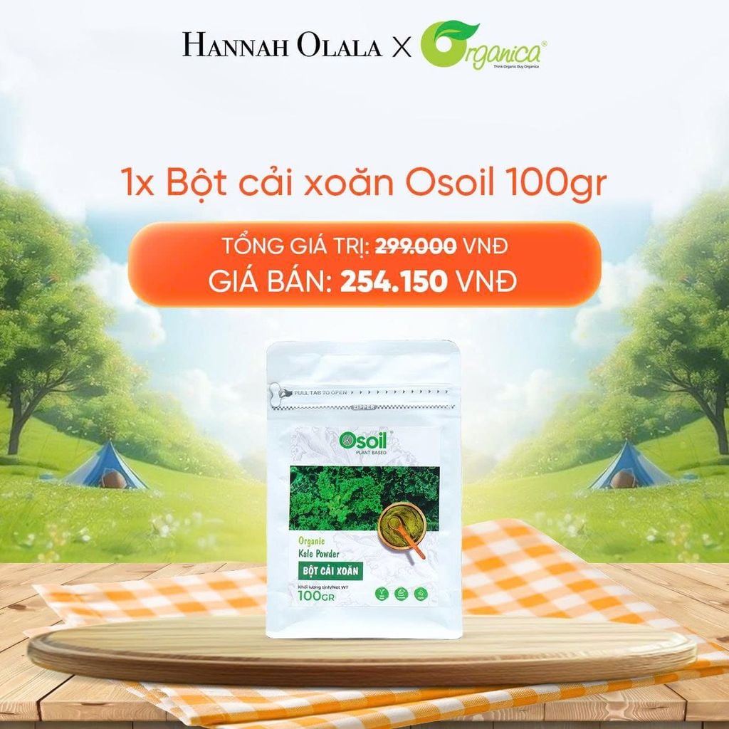  DEAL 21: BỘT CẢI XOĂN (CẢI KALE) OSOIL 100GR 
