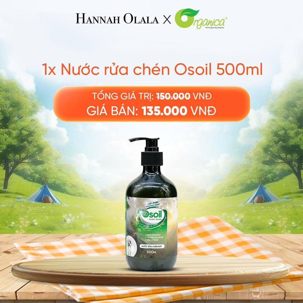  DEAL 22: NƯỚC RỬA CHÉN OSOIL 500ML 