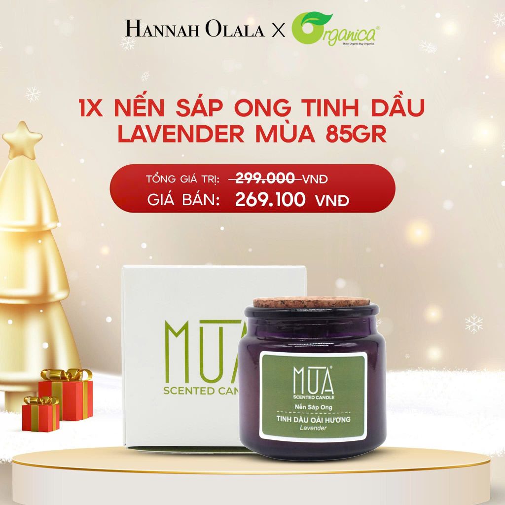  A1790_DEAL 24: NẾN SÁP ONG TINH DẦU LAVENDER MÙA 85GR 