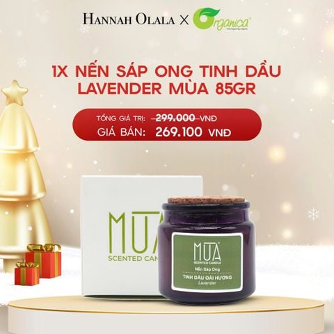 A1790_DEAL 24: NẾN SÁP ONG TINH DẦU LAVENDER MÙA 85GR 
