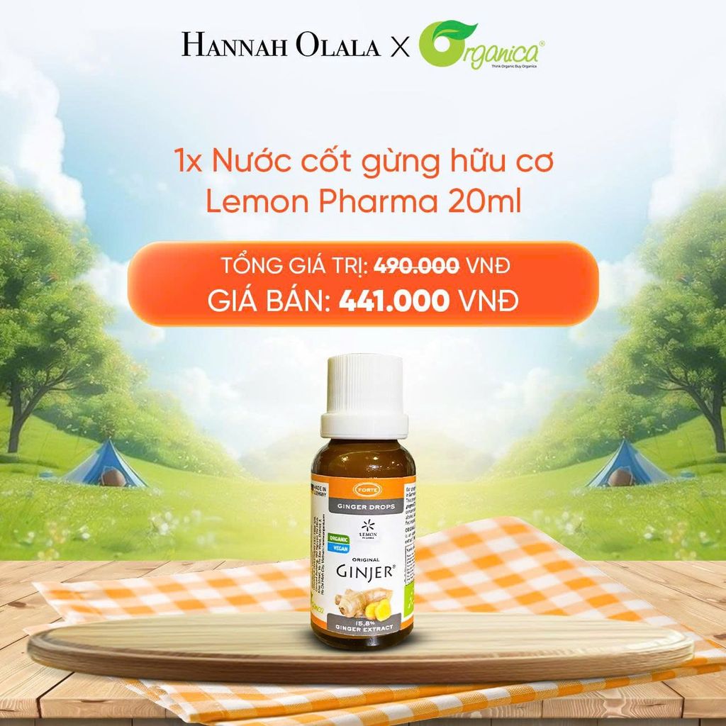  DEAL 26: NƯỚC CỐT GỪNG HỮU CƠ LEMON PHARMA 20ML 