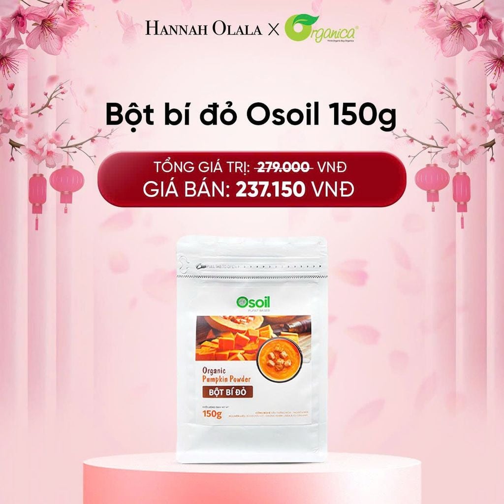  DEAL 26: BỘT BÍ ĐỎ OSOIL 150GR 