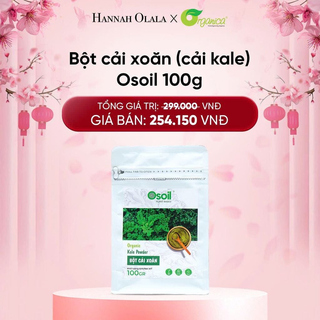  DEAL 27: BỘT CẢI XOĂN (CẢI KALE) OSOIL 100GR 