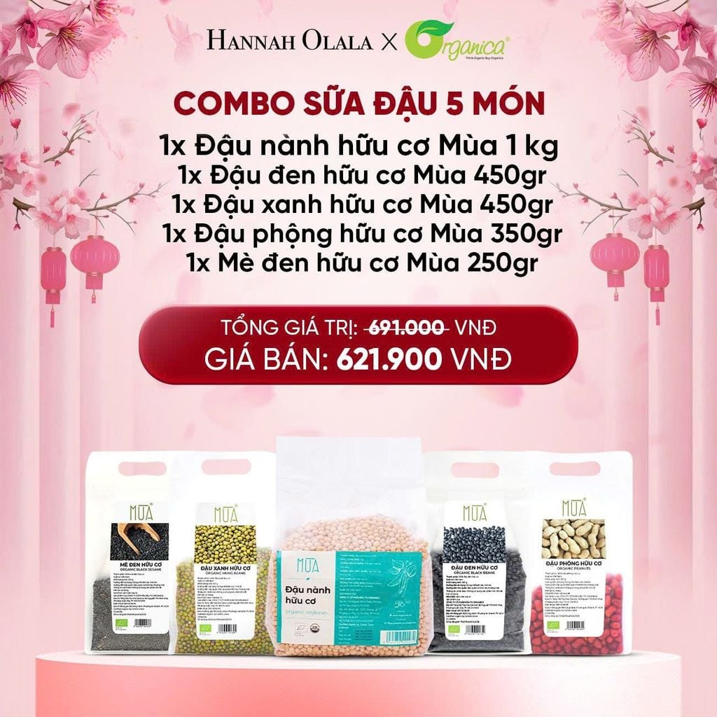  DEAL 2: COMBO SỮA ĐẬU 5 MÓN 