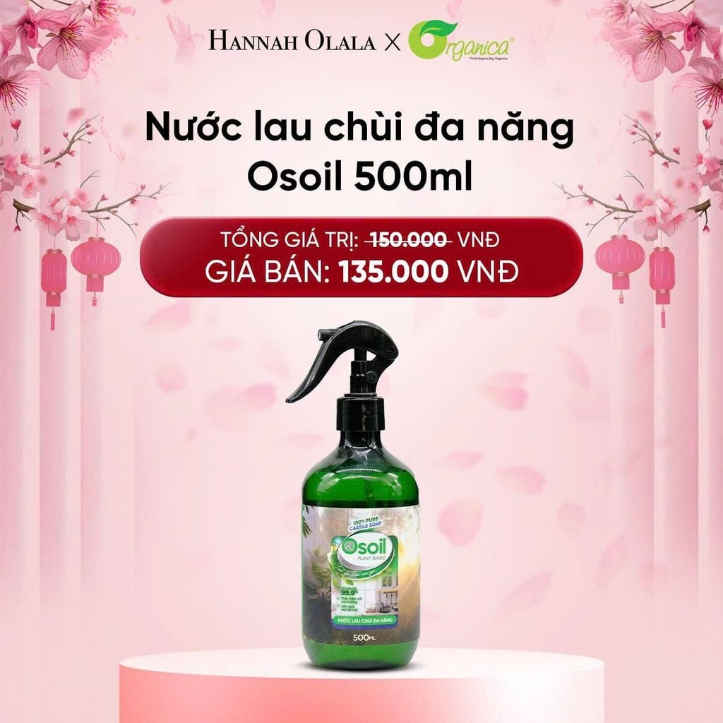  DEAL 32: NƯỚC LAU CHÙI ĐA NĂNG OSOIL 500ML 