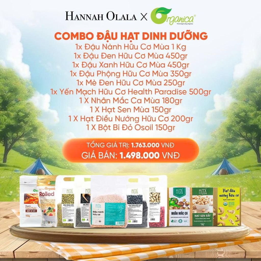  DEAL 3: COMBO ĐẬU HẠT DINH DƯỠNG 10 MÓN 