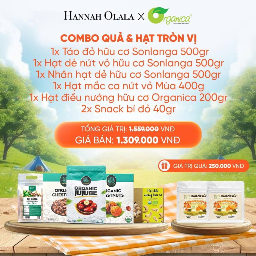  DEAL 4: COMBO QUẢ & HẠT TRÒN VỊ 5 MÓN 