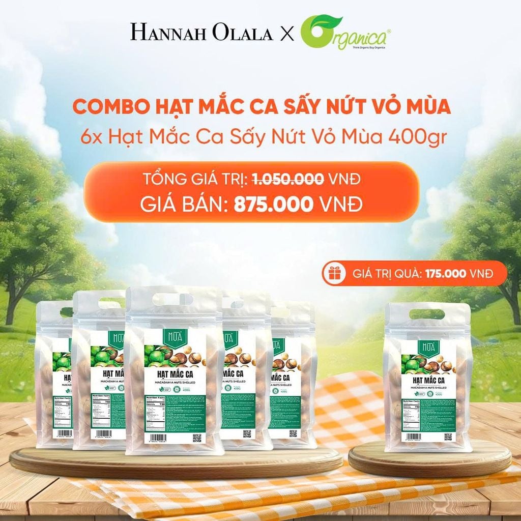  DEAL 5: COMBO HẠT MẮC CA SẤY NỨT VỎ MÙA 
